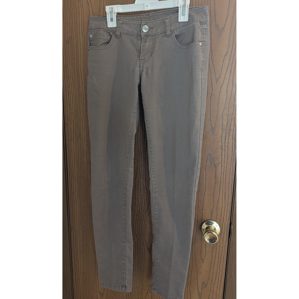 Celebrity Pink Skinny Jeans Latte Taupe Low Rise Trouser Pants Casual Size 5